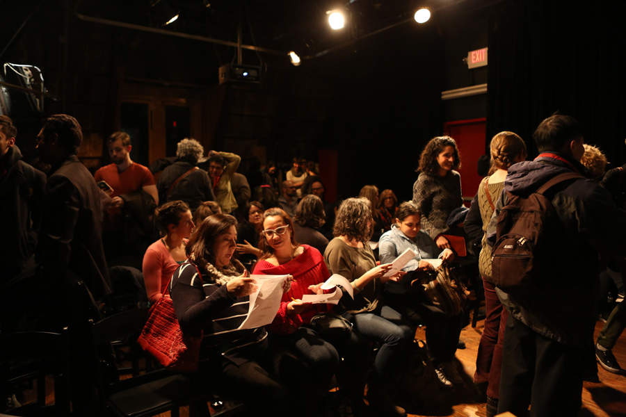 Photo by Dara Messinger from DocuClub NY post-screening discussions.