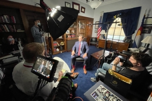 Behind the scenes of 'Against All Enemies.' Courtesy of the filmmakers.