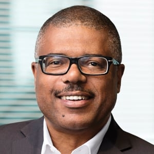 Headshot of Alfred Perry, self identifies as a Black, gay American man on the other side of 50. 
