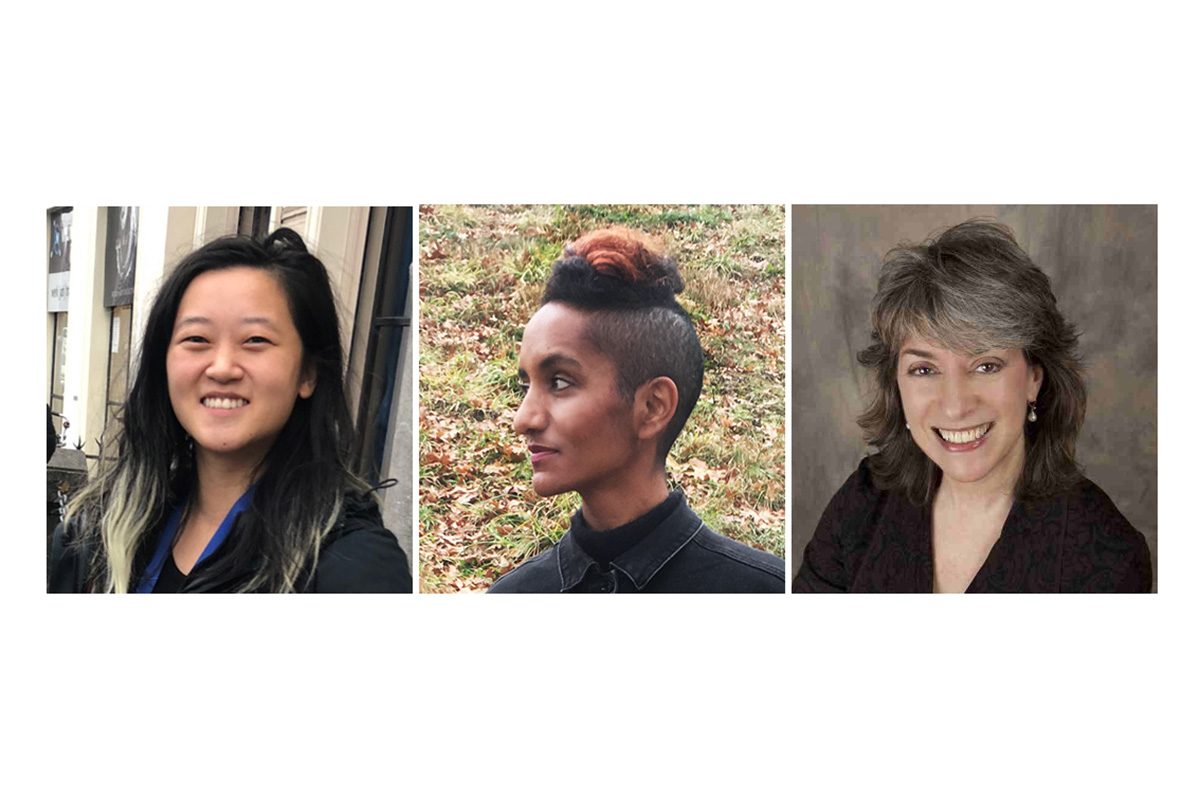 Three new hires at IDA from L to R: Abby Sun, Keisha Knight, Louise Rosen.