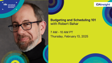 Budgeting and Scheduling 101 with Robert Bahar