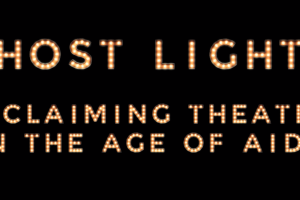 Poster of Ghost Lights written in orange.