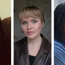 Headshot collage of Blake Knecht, Gríma Eir Geirs Irmudóttir, and Shawn Antoine II.