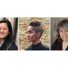 Three new IDA hires from L to R: Abby Sun, Keisha Knight, Louise Rosen.